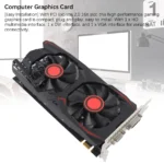 Side view of 6GB GDDR5 192-bit PCIe 2.0 graphics card