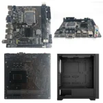 Rear I/O ports of H61M-I motherboard with VGA and RJ45