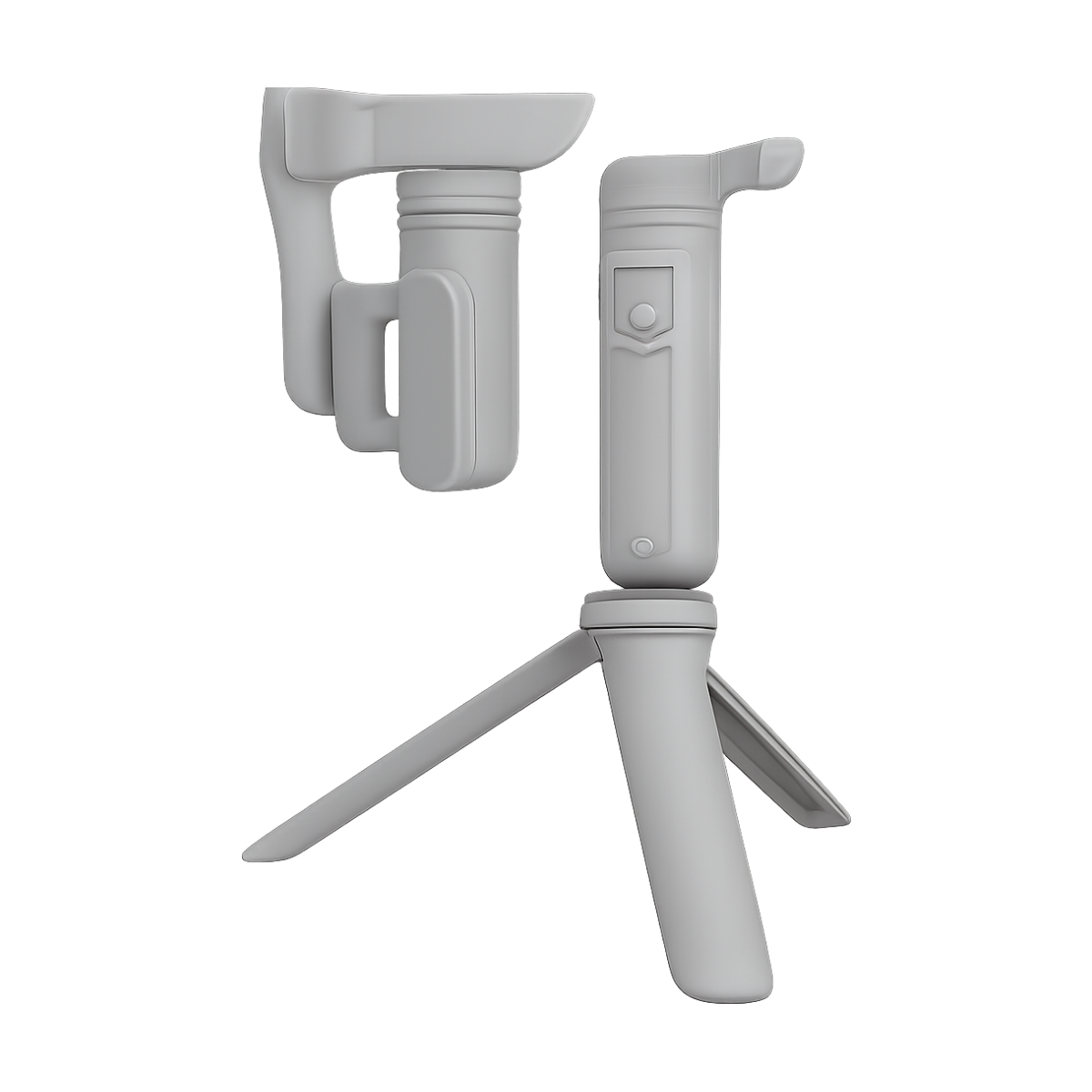 HQ3 3-Axis Gimbal Stabilizer for Smartphone Foldable Handheld Phone Video Record Vlog Anti-Shake Stabilizer for iPhone Android-bg-clean-bg-clean HQ3 3-axis gimbal stabilizer folded with smartphone attached