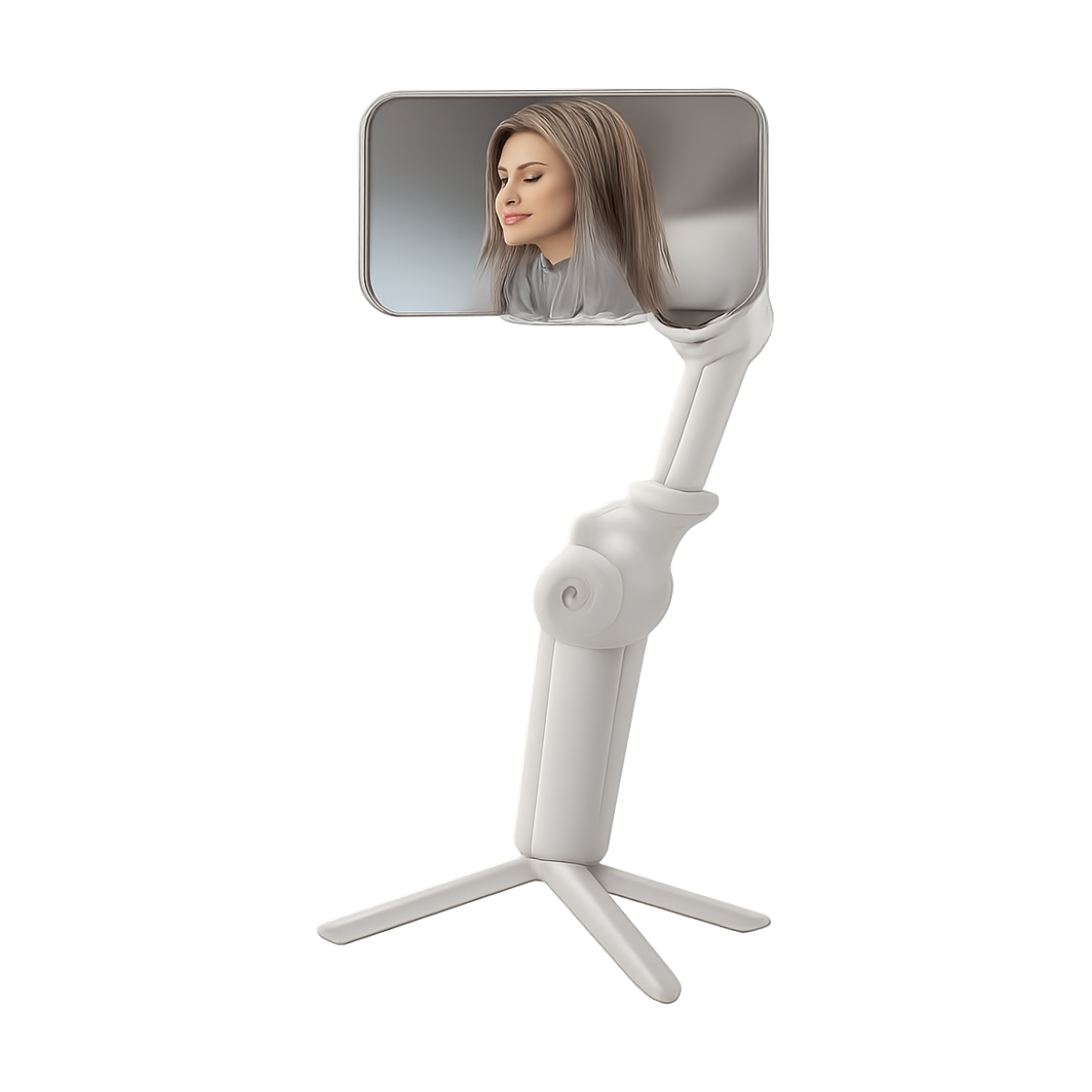 HQ6 3-Axis Gimbal Handheld Stabilizer for Cellphone, with Fill Light, Face Tracking, for Android iPhone Anti Shake Video Record-bg-clean-bg-clean AXNEN HQ6 3-axis foldable gimbal handheld stabilizer with fill light for smartphones