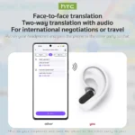 HTC NE20 Bluetooth V6.0 AI Translator OWS LCD Earbuds - Image 2
