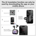 HTC NE40 Ultra HD Screen Bluetooth AI Translator Earbuds - Image 6