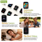 HTC NE48 Flip Bluetooth Earbuds HD Touchscreen TWS Wireless - Image 2