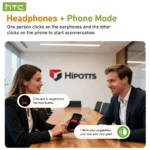 HTC NE48 Flip Bluetooth Earbuds HD Touchscreen TWS Wireless - Image 4