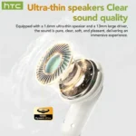 HTC NE48 Flip Bluetooth Earbuds HD Touchscreen TWS Wireless - Image 6