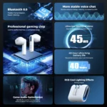 HTC NE49 TWS Bluetooth Earbuds Low Latency Sports Headset - Image 3