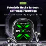 HTC NE70 Bluetooth V6.0 AI Translator Gaming Earbuds HD Bass - Image 2