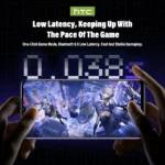 HTC NE70 Bluetooth V6.0 AI Translator Gaming Earbuds HD Bass - Image 3