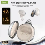 HTC NE71 AI Translation Bluetooth Earbuds HD LCD Display - Image 3
