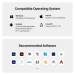 HUION drawing tablet with packaging and accessories