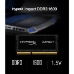 HyperX DDR3 DDR3L laptop RAM with cooling fins 204-pin SODIMM