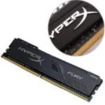 Close-up of HyperX Fury DDR4 8GB RAM stick