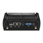 Compact Intel Mini PC barebone with multiple USB and LAN ports