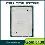 Intel Xeon Gold 6138 20-core 2.0GHz LGA3647 CPU front view
