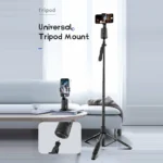 Close-up of AI face tracking smartphone gimbal stabilizer