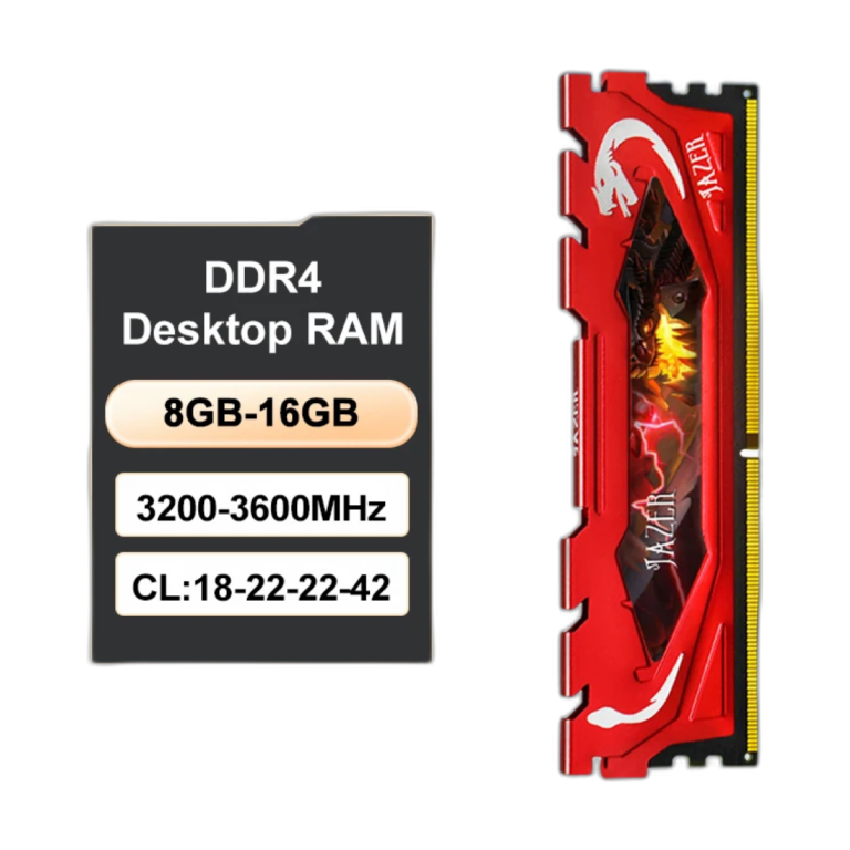JAZER DDR4 3200MHz 16GB desktop gaming memory module