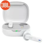 JBL Wave 300 wireless earbuds with charging case open