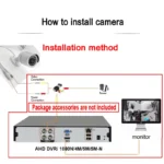 JIENUO 4K AHD camera installed for indoor surveillance