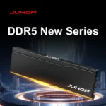 Close-up of JUHOR DDR5 32GB desktop memory modules