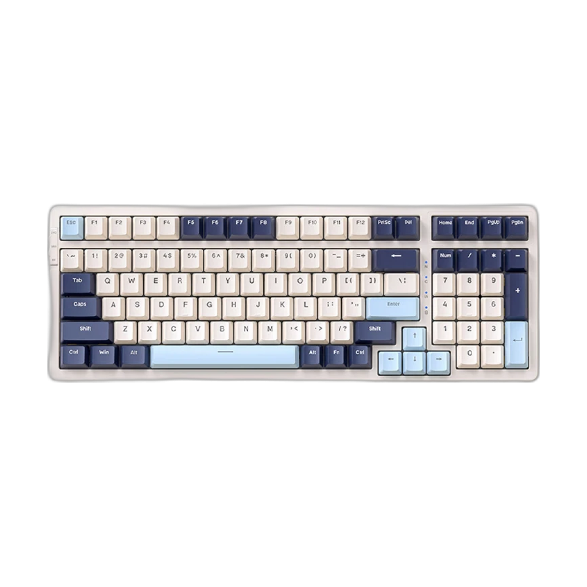 K8 100 Key Wireless Mechanical Keyboard Tri-mode Connection,Full Key Hot Swap,lighting Effects,Gasket Muffler Structure, Laptops-bg-clean K8 wireless mechanical keyboard with 100 keys and multicolor lighting effects
