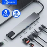 KEBIDUMEI 8-in-1 USB-C Hub 4K HDMI RJ45 USB 3.0 Docking Station