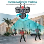 KERUI 6MP 4G WiFi Solar PTZ Triple Lens Security Camera - Image 4