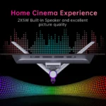 KTC gaming monitor highlighting built-in speakers design