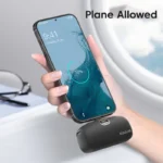 Compact KUULAA 5000mAh power bank in white color