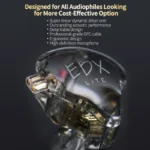 KZ EDX Lite In-Ear Wired Stereo Bass Earphones - Image 3