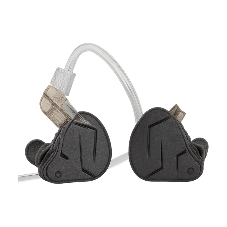 KZ ZSN PRO X hybrid drive metal in-ear earphones in black and gold finish