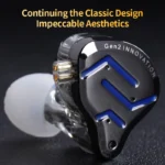 KZ ZSN Pro 2 Metal In-Ear Earphones with Hybrid Drivers - Image 5