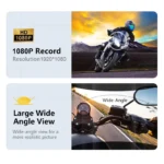 Kebidumei BT5.3 Motorcycle Intercom 1000m Headset with DVR - Image 3