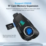 Kebidumei BT5.3 Motorcycle Intercom 1000m Headset with DVR - Image 4