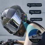 Kebidumei V6.0 Motorcycle Helmet Bluetooth Intercom Headset - Image 4