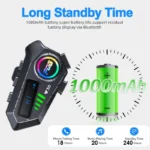 Kebidumei V6.0 Motorcycle Helmet Bluetooth Intercom Headset - Image 5