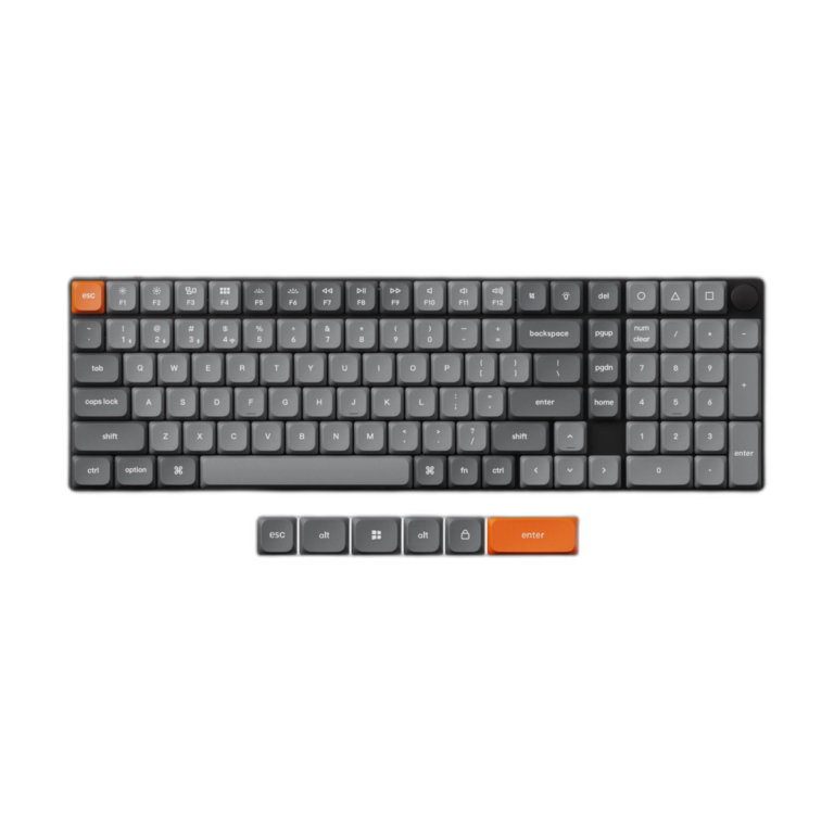 Keychron K17 Max ultra-slim wireless mechanical keyboard front view