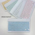 Top view of mini wireless keyboard with Korean layout