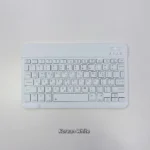 Back view showing ultra-thin aluminum alloy design of keyboard