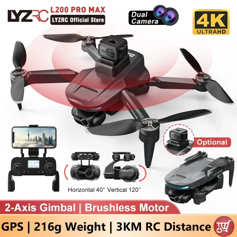 L200 PRO MAX drone folded view in silver grey