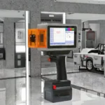 L4 Pro handheld laser marking machine in operation