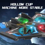 Top view of dazzle color remote control foam aircraft