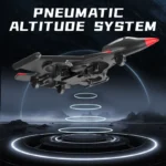 Close-up of LED lights on foam stunt aircraft