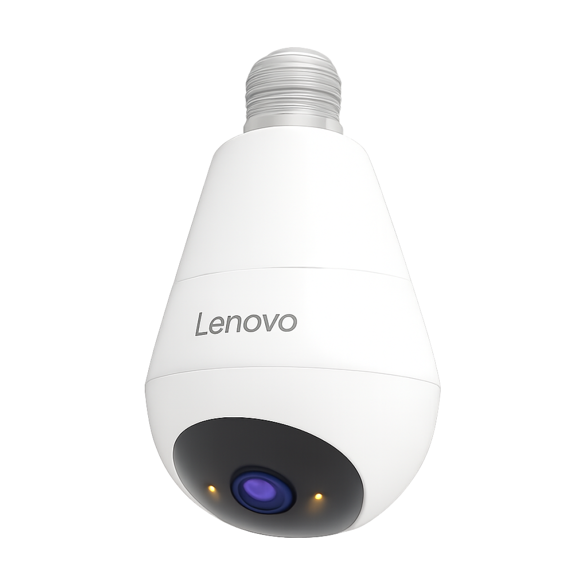Lenovo 3MP WIFI E27 Bulb Security Camera Full Color Night Vision Two-Way Voice Intercom Smart Home Wireless Camera-bg-clean Lenovo 3MP WiFi E27 Bulb Security Camera front view