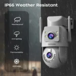 Lenovo 4K Dual Lens Outdoor PTZ WiFi Security Camera - Image 5