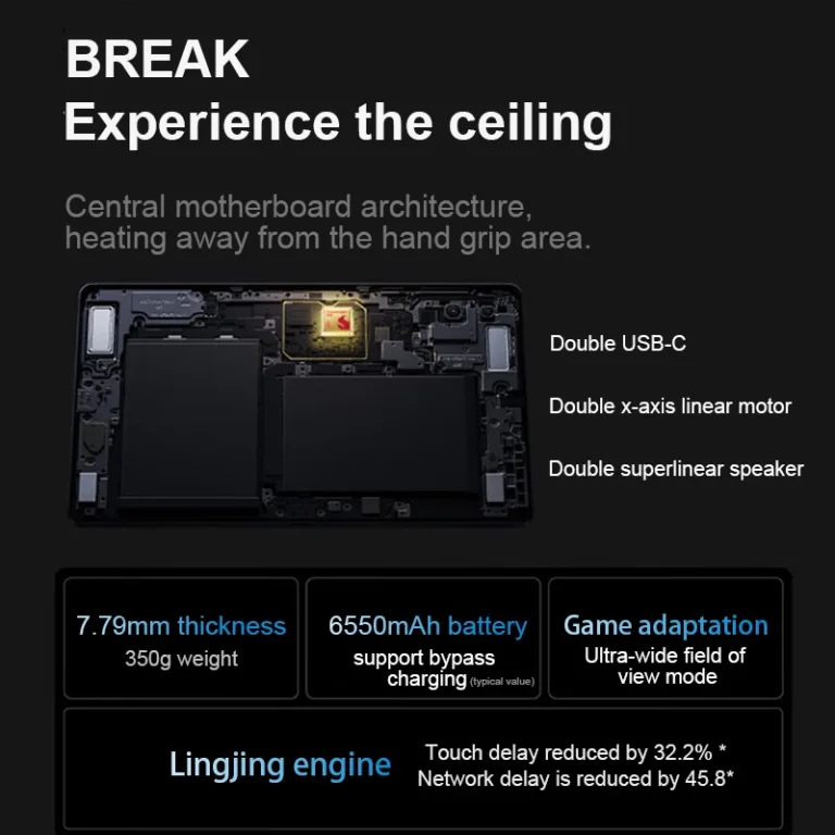 Lenovo Legion Y700 tablet side profile showing slim design