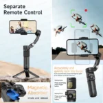 Wireless detachable microphone on M03 handheld stabilizer