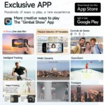 M03 gimbal folded compactly for easy portability