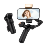 M03 3-axis AI face tracking handheld gimbal with detachable mic and magnetic fill light