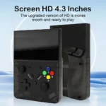 M18 Retro handheld console side view showing Type-C port