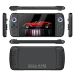 Back view of M27 retro handheld gaming device made of ABS material